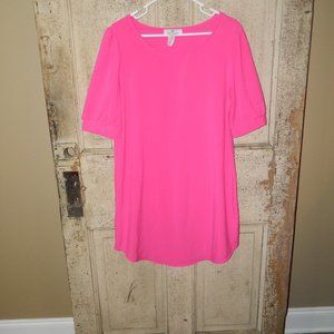 WHITE PLUM Polyester Pink Dress Size Large (BB-17)
